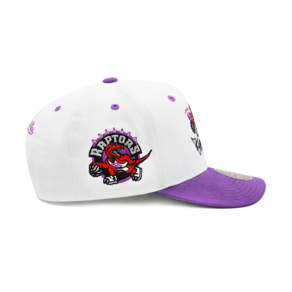 Toronto Raptors White Mitchell & Ness Flipped Pro Snapback Hat