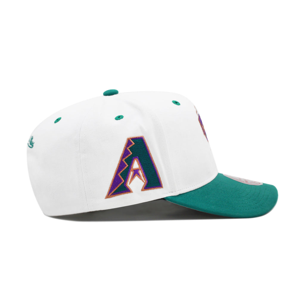 Arizona Diamondbacks White Mitchell & Ness Flipped Pro Snapback Hat