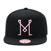 Inter Miami CF Black Mitchell & Ness Snapback Hat