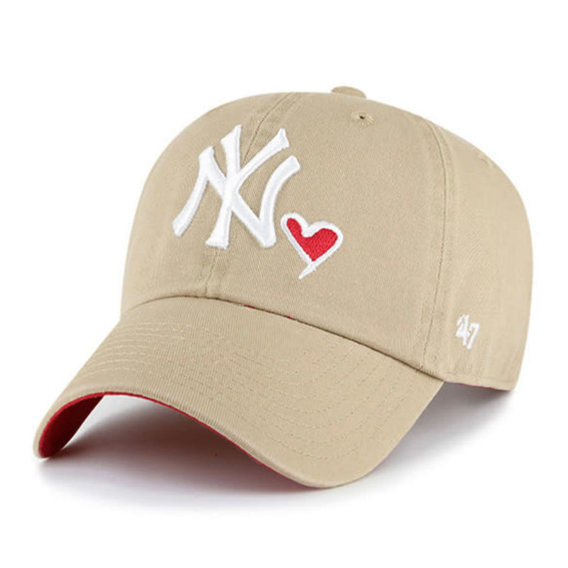 New York Yankees Khaki 47 Icon Brand Clean Up Dad Hat