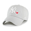 New York Yankees Grey 47 Brand Icon Clean Up Dad Hat