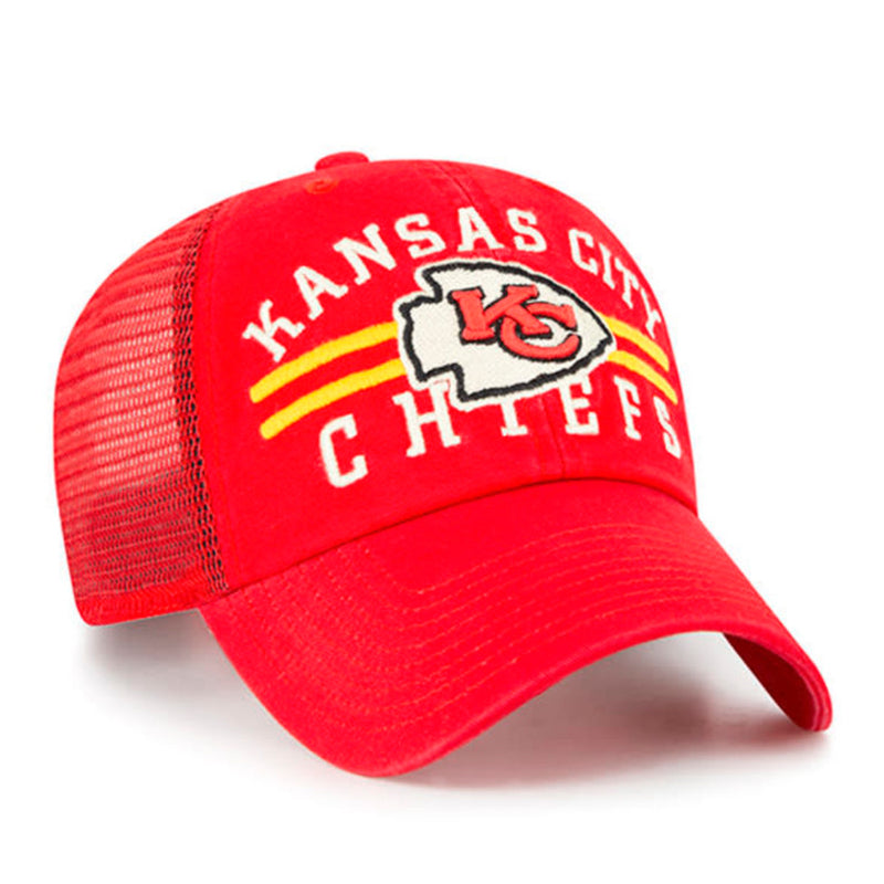 Kansas City Chiefs Red Trawler 47 Clean Up Trucker Adjustable Hat