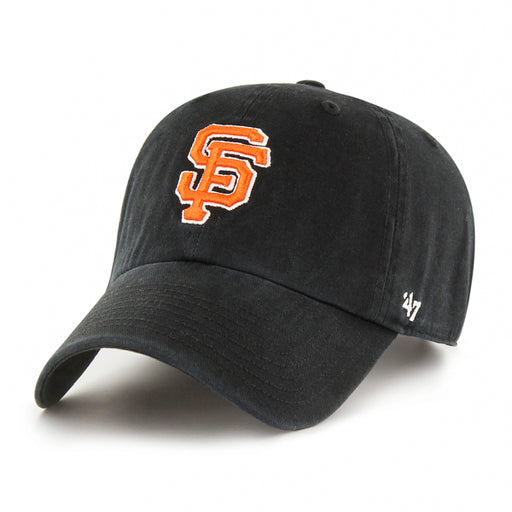 San Francisco Giants Black Orange 47 Brand Clean Up Dad Hat