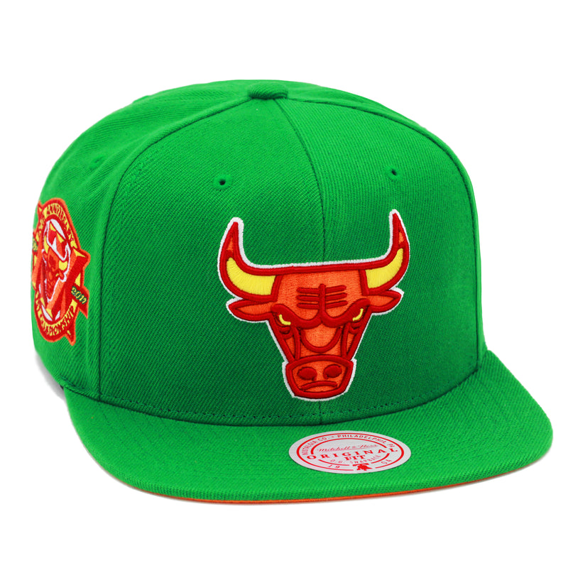 Chicago Bulls Orange Mitchell & Ness Snapback Hat