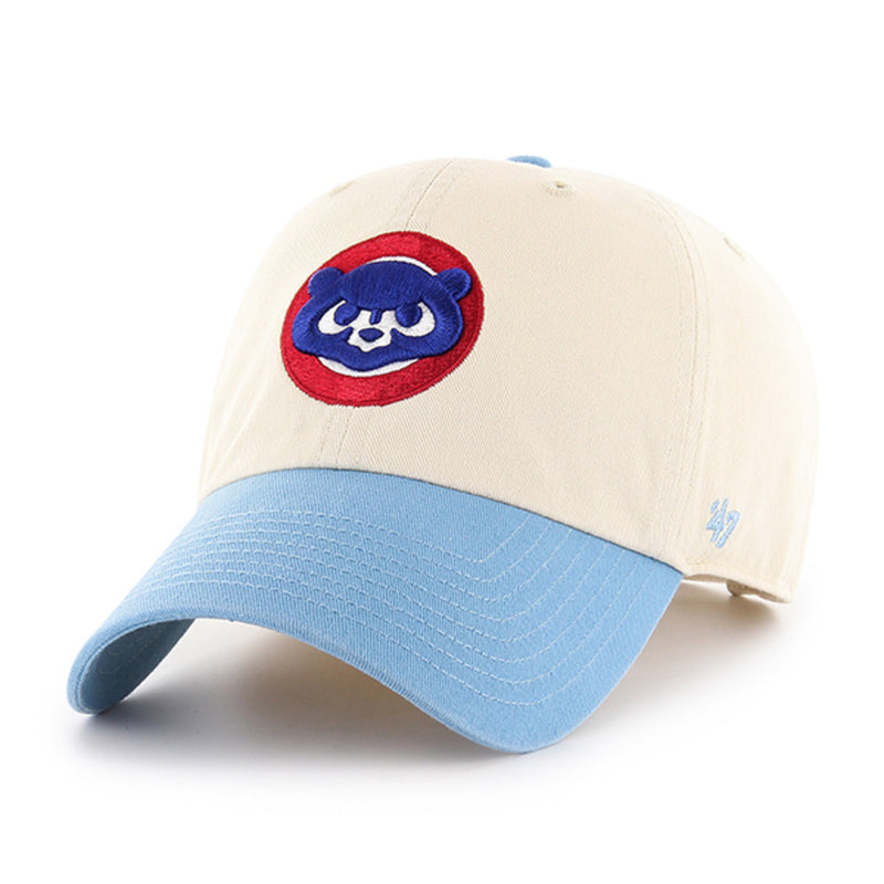 Chicago Cubs Cooperstown 47 Brand Clean Up Dad Hat Natural/Light