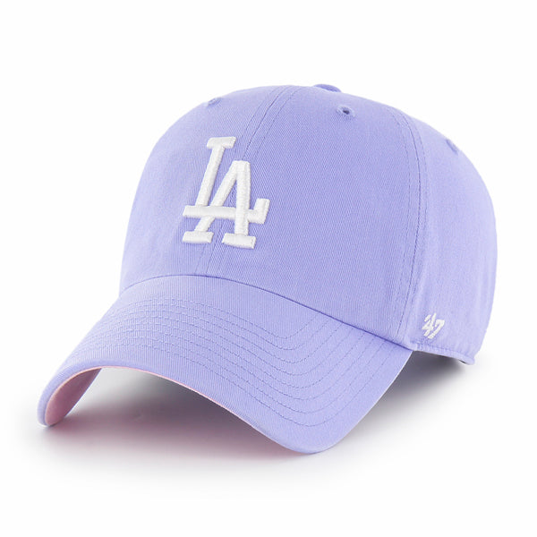 Los Angeles Dodgers Lavender 47 Brand Ballpark Clean Up Dad Hat