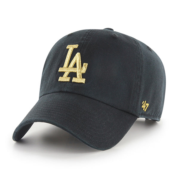 47 Brand Adjustable Cap - Metallic Los Angeles Dodgers Black