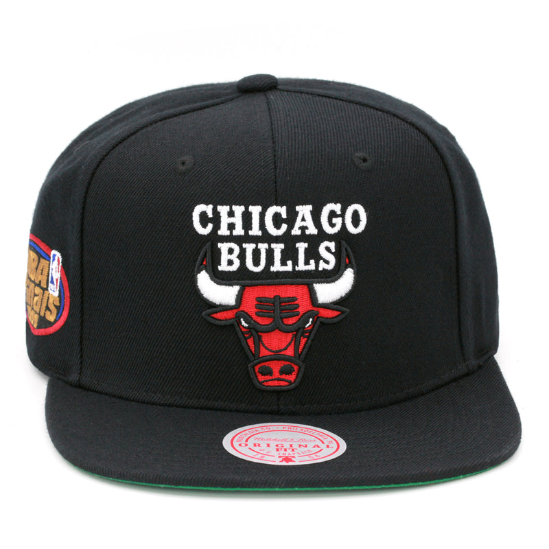Chicago Bulls Mitchell & Ness x Lids 1998 NBA Finals Dual Whammy Snapback  Hat - White