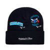 Charlotte Hornets Mitchell & Ness Knit Beanie Hat - Black