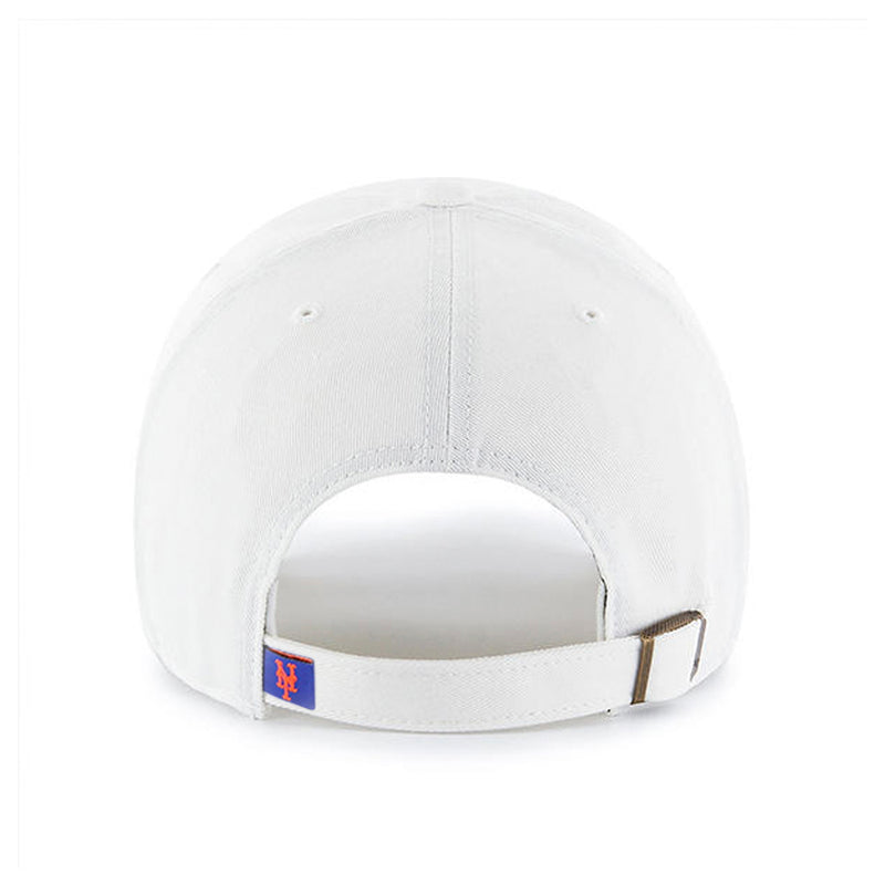 New York Mets 47 Brand Clean Up Dad Hat White/Black