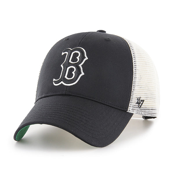 Boston Red Sox 47 Brand Branson MVP Mesh Snapback Hat Black/White