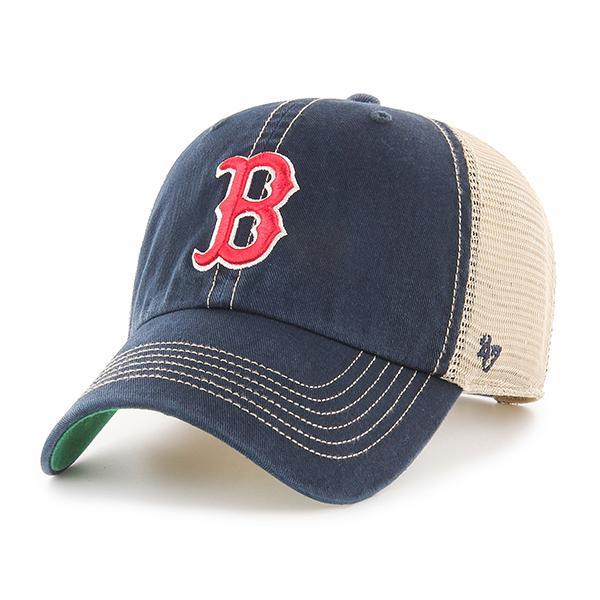 Boston Red Sox 47 Brand Trawler Clean Up Mesh Trucker Navy