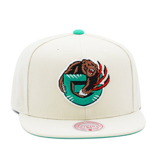 Vancouver Grizzlies Cream Mitchell & Ness Off White Snapback Hat