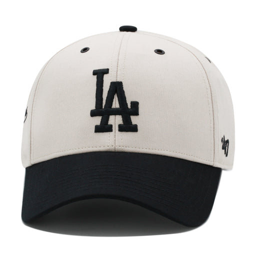 Los Angeles Dodgers Bone Black 47 Brand Lunar MVP Snapback Hat