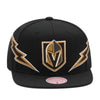 Las Vegas Golden Knights Black Mitchell & Ness Double Trouble Snapback Hat