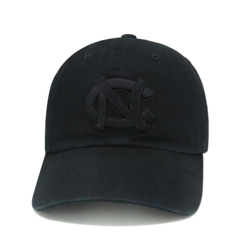 North Carolina Tar Heels UNC Black 47 Brand Clean Up Dad Hat