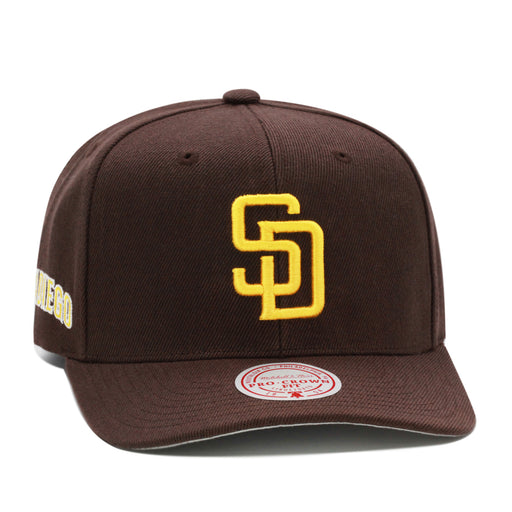 San Diego Padres Brown Mitchell & Ness MLB Team Pro Snapback