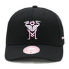 Inter Miami MLS Black Pink Mitchell & Ness Low Profile Precurved Snapback Hat