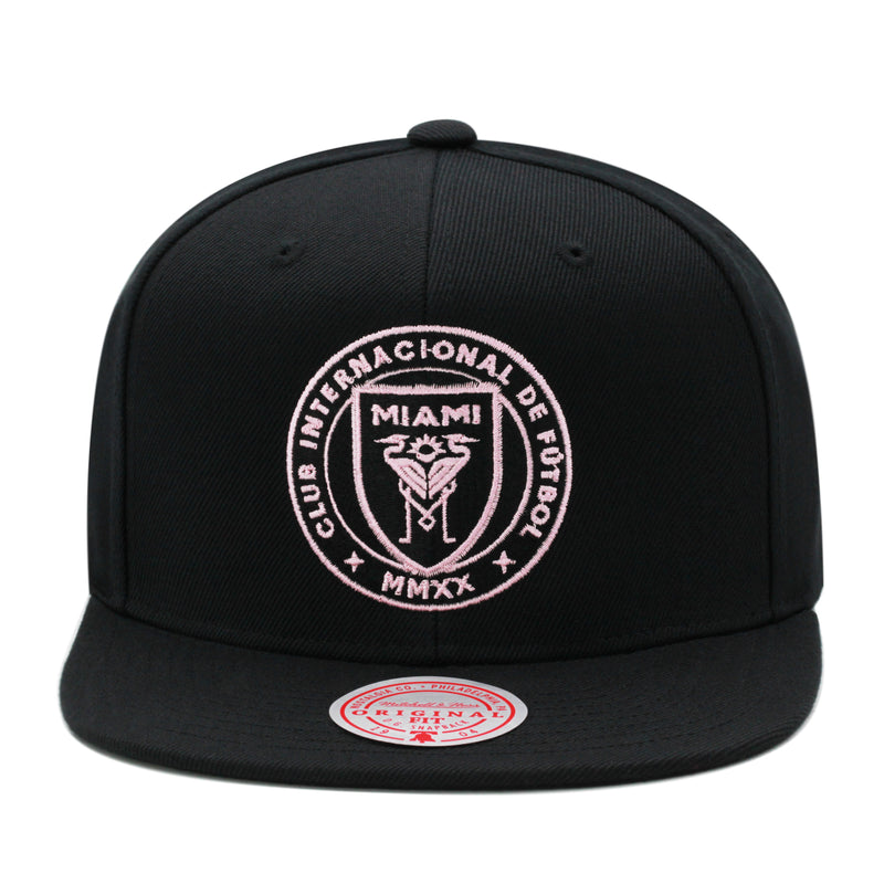 Inter Miami MLS Black Pink Mitchell & Ness Snapback Hat