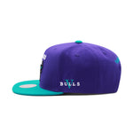 Chicago Bulls Purple Mitchell & Ness NBA Core V Snapback Hat