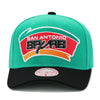 San Antonio Spurs Teal Mitchell & Ness XL Pro Snapback Hat