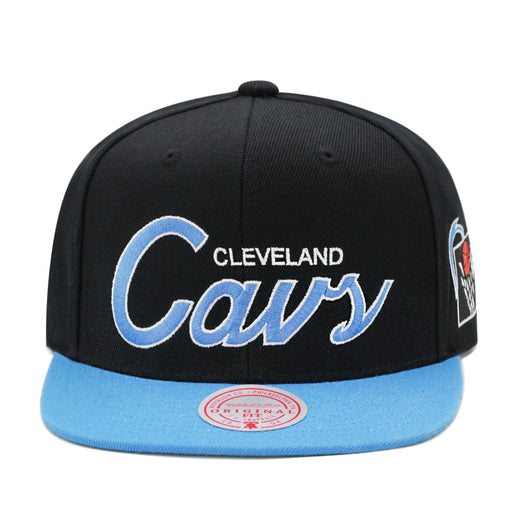 Cleveland Cavaliers Hardwood Classics Mitchell & Ness Snapback Hat Black/Blue