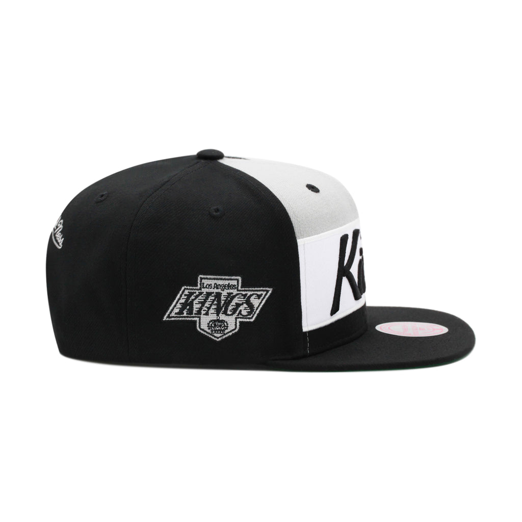 Los Angeles Kings Black Mitchell & Ness Retro Sport Snapback Hat