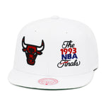 Chicago Bulls White Mitchell & Ness NBA Dual Whammy Snapback Hat