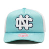 North Carolina Tar Heels Light Blue Mitchell & Ness Trucker Snapback Hat