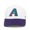 Arizona Diamondbacks Cooperstown 47 Brand MVP Hat Two-tone White/Purple