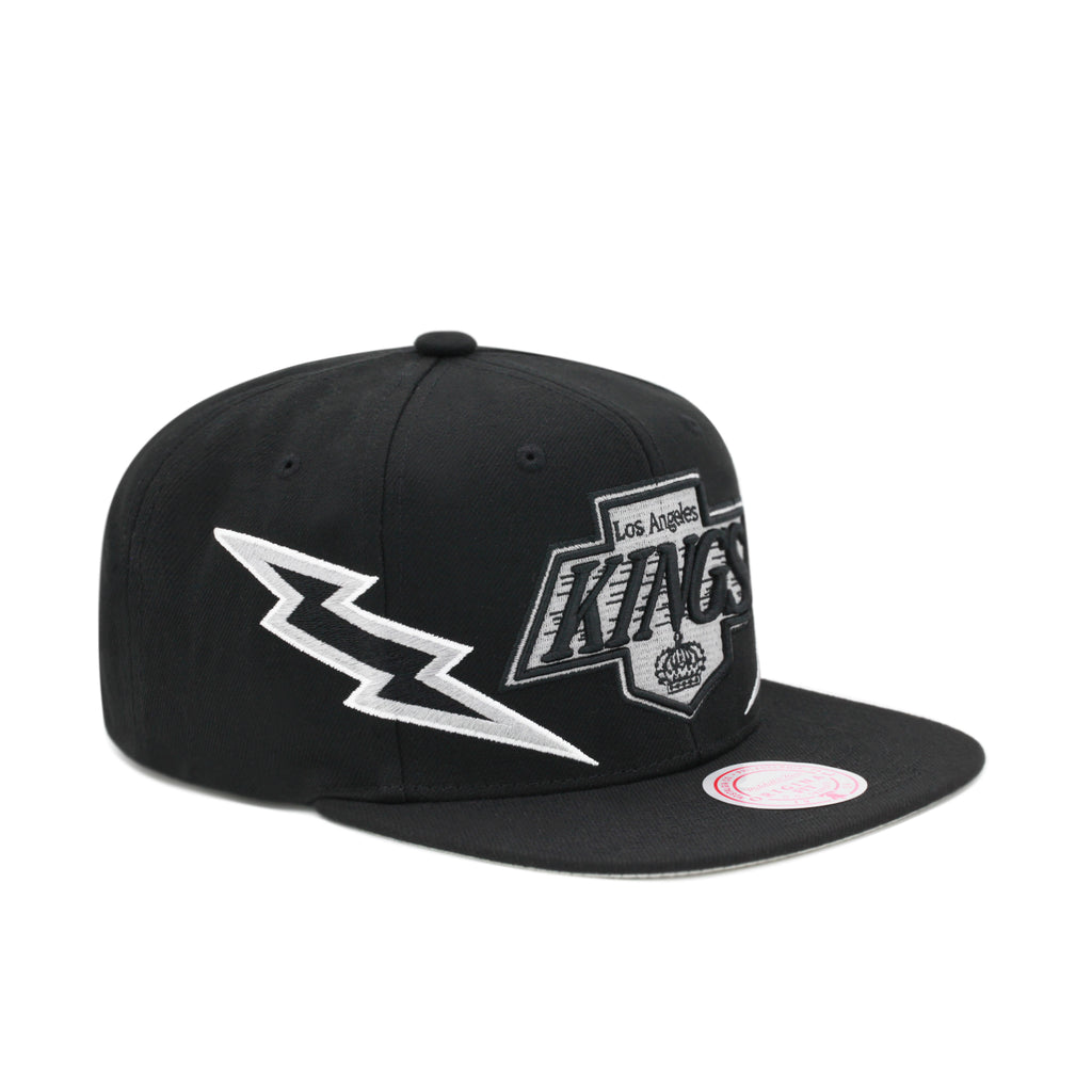 Los Angeles Kings Black Vintage Mitchell & Ness Double Trouble Snapback Hat
