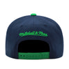 Dallas Mavericks Navy Mitchell & Ness XL Pro Snapback Hat