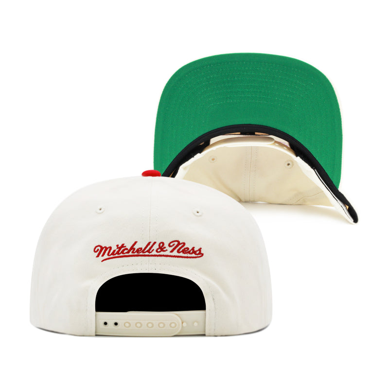 Philadelphia 76er's Off White Mitchell & Ness Reframe Retro Snapback Hat