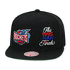 Houston Rockets Black Mitchell & Ness NBA Dual Whammy Snapback Hat