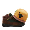 Chicago Bulls Wheat Brown Mitchell & Ness Beef and Broccoli Snapback Hat