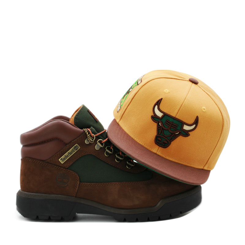 Chicago Bulls Wheat Brown Mitchell & Ness Beef and Broccoli Snapback Hat