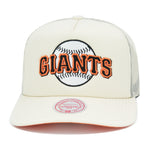 San Francisco Giants Cooperstown Off White Mitchell & Ness Evergreen Trucker Snapback