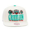 Vancouver Grizzlies Off White Mitchell & Ness Reframe Retro Snapback Hat