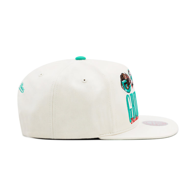 Vancouver Grizzlies Off White Mitchell & Ness Reframe Retro Snapback Hat