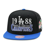 Los Angeles Dodgers Black Mitchell & Ness Cooperstown World Series Champions Snapback