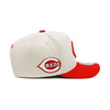 Cincinnati Reds Off White Mitchell & Ness Precurved Snapback Hat