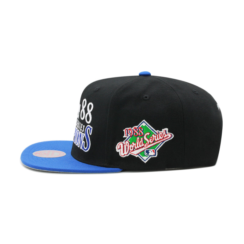 Los Angeles Dodgers Black Mitchell & Ness Cooperstown World Series Champions Snapback