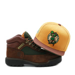 Boston Celtics Wheat Brown Mitchell & Ness Beef and Broccoli Snapback Hat