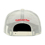 Cincinnati Reds Cooperstown Off White Mitchell & Ness Evergreen Trucker Snapback