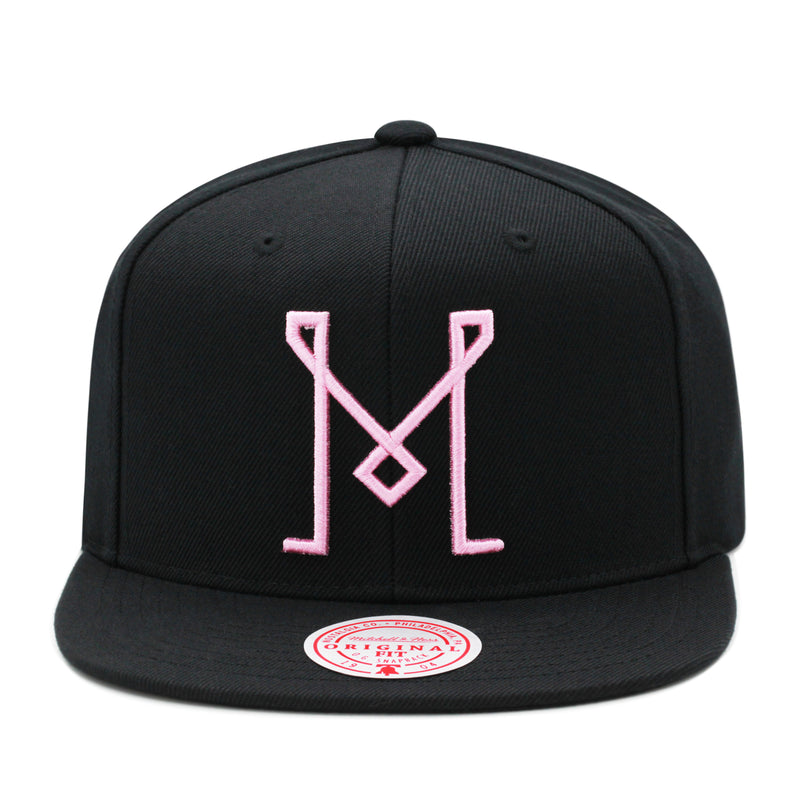 Inter Miami MLS Black Mitchell & Ness Snapback Hat