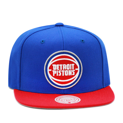 Detroit Pistons Mitchell & Ness NBA Team 2 Tone 2.0 Snapback Hat - Royal/Red