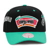 San Antonio Spurs Hardwood Classics Black Mitchell & Ness NBA Overbite Pro Snapback