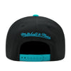 Detroit Pistons Black Mitchell & Ness XL Pro Snapback Hat