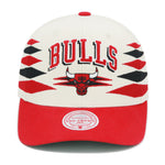 Chicago Bulls Off White Mitchell & Ness Diamond Pro Snapback Hat