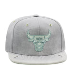 Chicago Bulls Grey Jordan 4 Mitchell & Ness Day 4 Snapback Hat